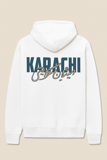 KARACHI Hoodie – Cultural Fusion Streetwear (English & Urdu Design)