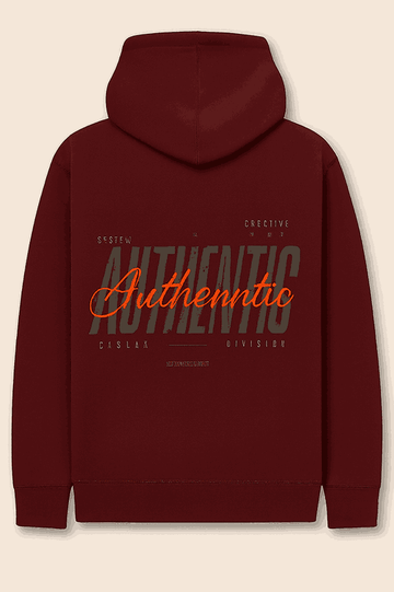 AUTHENTIC Hoodie – Maroon Creative Division Streetwear Pullover