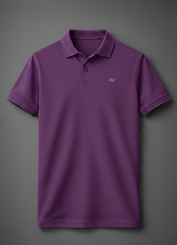 Refined Polo T-Shirt with Embroidered Initials