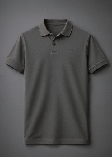 Refined Polo T-Shirt with Embroidered Initials