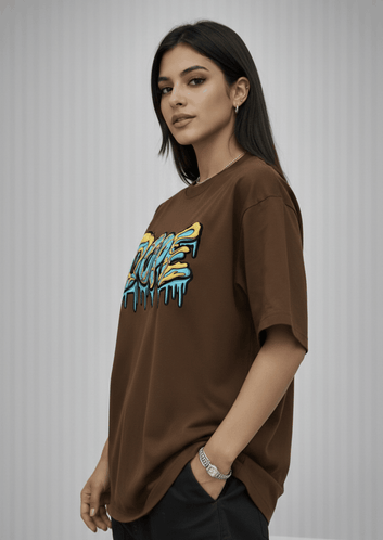 Women’s Drop Shoulder Oversized T Shirt, DOPE Graphic Relaxed Fit Streetwear Tee