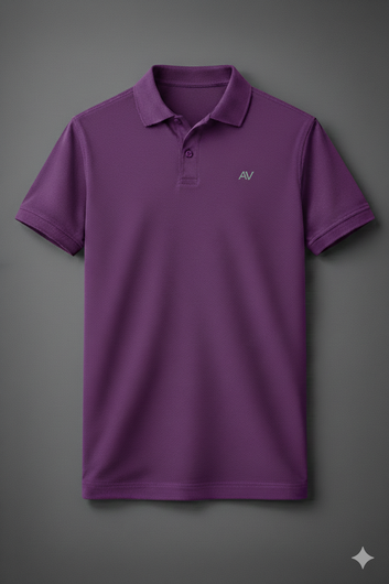 Everyday Polo T-Shirt with Minimal Chest Logo