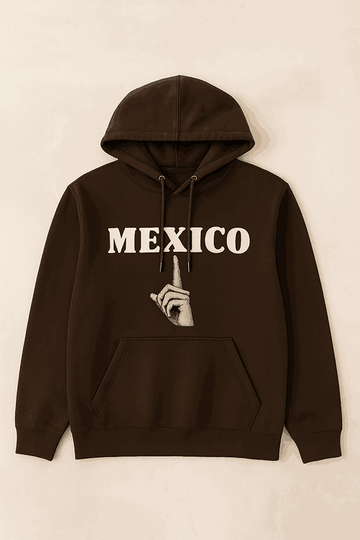 Mexico Streetwear Brown Hoodie