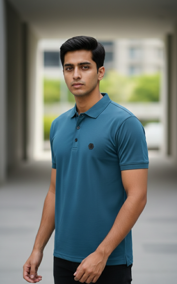 Men’s Active Polo T-Shirt – Lightweight Breathable Everyday Wear